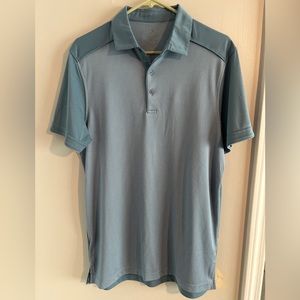 Blue golf polo